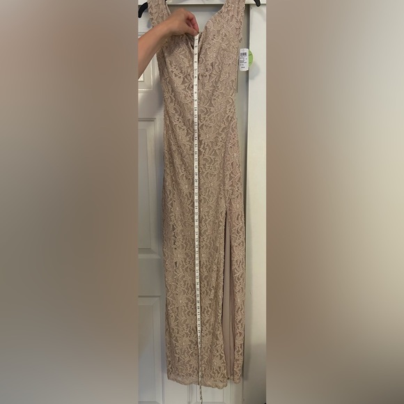 Sequin Hearts | NWT Champagne Lace Gown - Picture 6 of 17